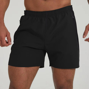 Shorts pour hommes à taille haute, respirants, séchage rapide, tissu de qualité supérieure en spandex/polyester, taille élastique, pour la course à pied, la salle de sport et l'entraînement - Product Image 1