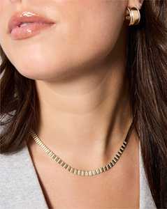 Diamond Bridal <b>Choker</b> Necklaces Wholesale 14K 18K Solid Gold Round Lab Grown 14-17In Statement Collar Tennis Chain Factory Price - Product Image 5