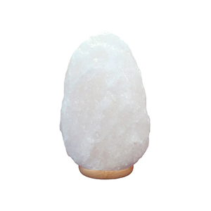 Elegante Lámpara de Sal del Himalaya Blanca Natural, Luz Nocturna de Cristal de Roca para una Atmósfera Tranquila, Terapia de Bienestar, Decoración del Hogar, Idea de Regalo - Product Image 1