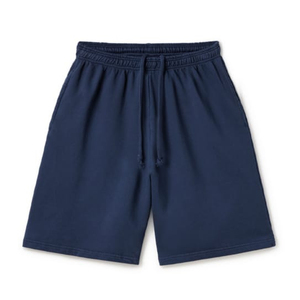 Shorts en molleton bleu marine de qualité supérieure en gros - Product Image 1