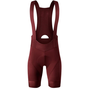 Cuissard de cyclisme pour homme, bordeaux, dos en mesh, vêtements de vélo performants - Product Image 2