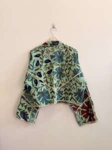 Boho Vintage <b>Kantha</b> Suzani <b>Jacket</b> Handmade Hippie Quilted Coat - Product Image 3