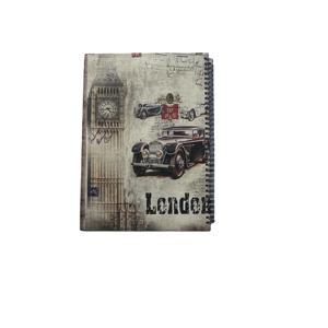 Cuaderno de bocetos en espiral de estilo retro de <span class=keywords><strong>Londres</strong></span> para dibujo artístico y diario de viaje - Product Image 2