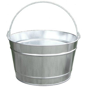 Galvanized Steel <b>Bucket</b> With Wire Handle Metal Pail For Garden Creative Quality Iron Metal Pail Zinc Coated <b>Bucket</b> With Handle - Product Image 4