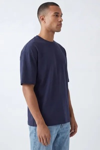 New Arrival Durable Short Sleeve <b>Men's</b> <b>T</b>-<b>Shirt</b> Custom Front Cotton Polyester Blank Sustainable Breathable Knitted Plus Size High - Product Image 2