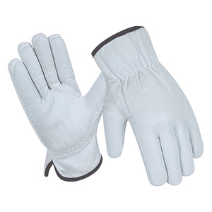 Guantes de Trabajo para Hombre, Protección Completa, Transpirables, Duraderos, Antivibración, Palma y Dedos de Cuero Buffalo, para Conducir, Camionero, Jardinería - Product Image 1