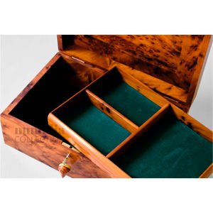 Caja de Regalo de Madera Vintage con Diseño de Cofre Pirata, Caja de Almacenamiento Decorativa de Madera Contrachapada con Corte Láser, Mini Joyero para Decoración del Hogar - Product Image 2