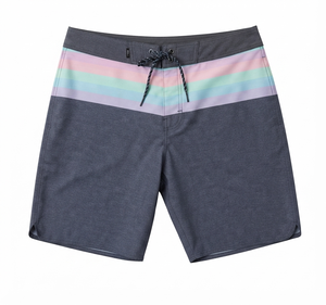 Shorts de Hombre para Fin de Semana, Cintura Elástica, Sólidos, Casuales, Corte Relajado, Tela Transpirable, Secado Rápido, Shorts de Surf, Traje de Baño - Product Image 4