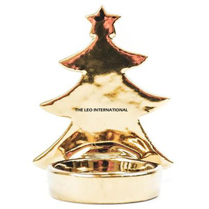 Metal Silver Plated X Mas Tree <b>Table</b> Candle Holder for Christmas Decoration Office Desk & Counter Decorating Candle Stand - Product Image 3