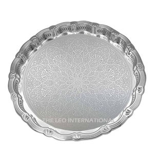 Bandeja de Servicio Creativa Hecha a Mano, Platos y Bandejas para Frutas Secas, Acabado Plateado, Artículo de Cocina para Catering - Product Image 4