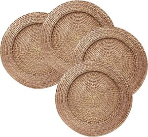 Assiette de Présentation en Rotin Écologique, Tressée à la Main, Naturelle, Vente en Gros pour la Maison et la Restauration - Product Image 3