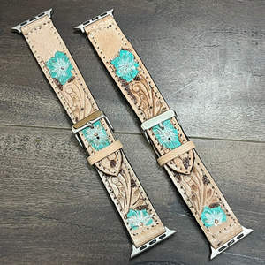 Correa de Reloj de Cuero Genuino con Diseño de Flores, Fabricada Directamente en Fábrica, para Relojes Unisex de Lujo con Cierre Metálico, 2025 - Product Image 4