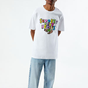 เสื้อยืดคอตตอนคุณภาพดีที่สุดสำหรับผู้ชาย สกรีนลายตามสั่ง สไตล์สตรีทแวร์ คอกลม ราคาขายส่ง - Product Image 4