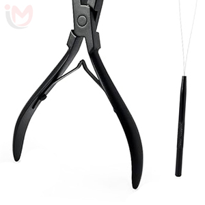 Micro <b>silicone</b> rings beads hair extensions Closed remover pliers set micro beads <b>Silicone</b> rings beads extension <b>tool</b> - Product Image 3