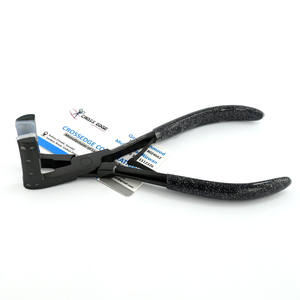 Herramientas de extensión de cabello con logotipo personalizado, cinta en alicates, Color negro, acero inoxidable, 7 pulgadas, alicates para extensiones de cabello, uso en Alicates de abrazadera - Product Image 4