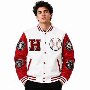 Vente en gros de vestes de baseball universitaires personnalisées CHALASA SPORTS pour hommes, style Letterman, respirantes, sublimées, pour l'hiver - Product Image 2