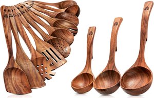 Cuchara de Madera Hecha a Mano de Primera Calidad, Segura para Alimentos, Lacada, Utensilio de Cocina, Precios Competitivos al por Mayor - Product Image 6