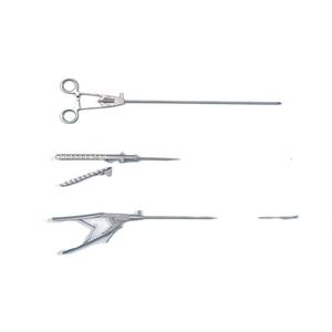 ที่จับเข็มผ่าตัดผ่านกล้องแบบแมนนวล คุณภาพสูง ทำจากเหล็ก ปลาย TC รูปตัว V ขนาด 5x330 มม. สำหรับการผ่าตัดผ่านกล้อง ใช้ซ้ำได้ ยี่ห้อ Endochoice Medical โดย Dentavex - Product Image 1