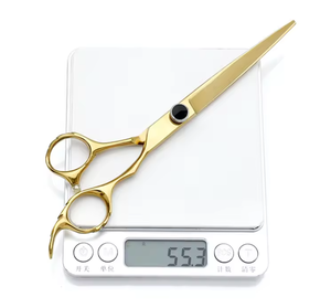 Tijeras de Peluquería Doradas de Acero Inoxidable de 6 Pulgadas con Mango de Cerámica para Barberos y Salones de Belleza ANAAIF - Product Image 4