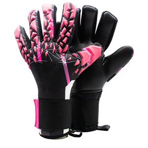 ถุงมือผู้รักษาประตูฟุตบอลคุณภาพสูง ปรับได้ กันลื่น ระบายอากาศได้ดี ผลิตจากยางอย่างดี ป้องกันนิ้วมือ - Product Image 1