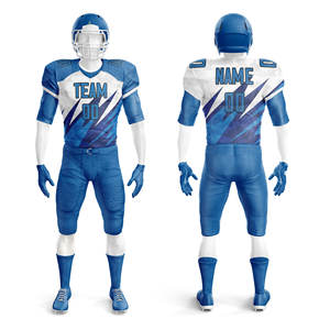 Uniformes de football américain personnalisés 100% polyester pour adultes, ensembles de maillots et pantalons assortis pour clubs - Product Image 6