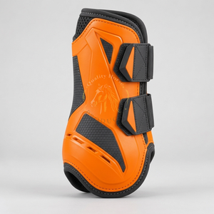 Bottes de brossage équestres haut de gamme avec construction flexible, doublure respirante et fermetures ajustables pour chevaux de taille standard - Product Image 2