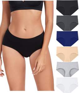 Braguitas Modernas para Mujer, Estilo Hipster, ODM, Transpirables, Tejido Suave, Elásticas, Ajuste Relajado, Cobertura Total, Uso Diario, Sensación Suave - Product Image 1