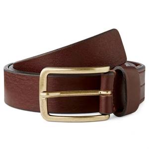 BS INTERNATIONAL NA228 100% Genuine Cow Hide Leather Pin Buckle Party Famous Chocolate Colored 3.8 CM Width Eco-Friendly - Product Image 5