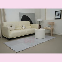 Tapis de jeu emboîtable en EVA écologique, antibactérien, résistant à l'humidité, surface en tissu de 2 cm, isolation thermique pour la maison
