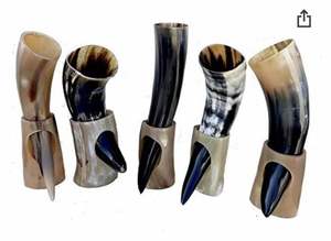 Soporte para Cuerno Vikingo de Diseño Natural con Logotipo Personalizado, Hecho a Mano, Decoración Feng Shui de Alta Calidad - Product Image 5