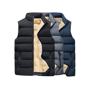 2026 New Design Mens Quilted Padded Jacket Sleeveless <b>Gilets</b> Puffer Body Warmer Vest Plus <b>Lightweight</b> Vest Puffer - Product Image 1
