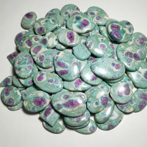 Wholesale Natural Ruby Fuchsite Cabochons Bulk Lot Loose Gemstones for DIY Macrame Pendant Jewelry Making Supplies - Product Image 5