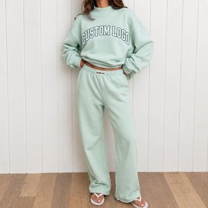 Suéter de punto oversize de cuello alto para mujer, jersey de cuello redondo, sudadera cómoda y a la moda para ropa casual - Product Image 2