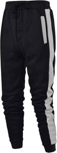 New Arrival Best Quality Black <b>White</b> 100% Cotton Breathable Eco-Friendly <b>Hoodie</b> Trouser Tracksuit Set for Men OEM Service - Product Image 5