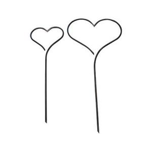 Piquets de jardin abstraits en métal rustique avec coupes et sphères décoratives, sculpture extérieure pour pelouse et aménagement paysager - Product Image 5