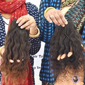 Extensions bouclées en cheveux humains indiens Remy, texture naturelle, 100 grammes, non traités, sans produits chimiques, double trame, simple tirage, pour femmes - Product Image 4