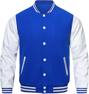 New <b>Men</b> Winter Unisex Stand Collar Hooded Geometric Print 100% Wool Varsity Baseball <b>Jacket</b> Custom Streetwear - Product Image 3