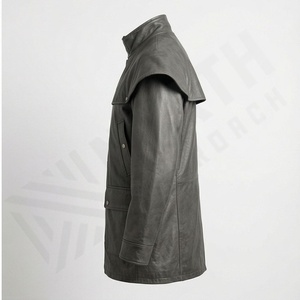 Chaqueta Larga Estilo Motociclista NAI-0438B, Abrigo de Moda, Ropa Exterior Resistente, Prenda Protectora para Motociclistas, Color Personalizado - Product Image 3
