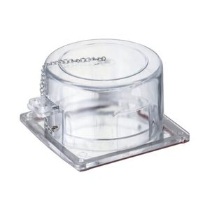 Boîte de verrouillage en acrylique transparent avec porte-clés et finition polie, conception antivol pour utilisation sur panneau électrique - Product Image 1