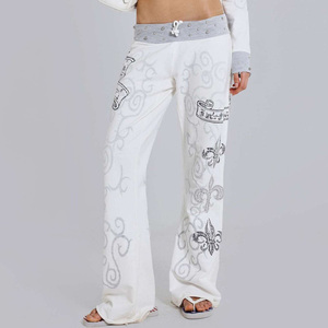 Pantalones Jogger Personalizados para Mujer, Lavados y con Efecto Desgastado, Estilo Urbano, Casuales, Holgados, de Mezcla de Algodón, Moda Vintage - Product Image 6