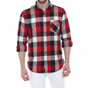 Chemises en jean pour hommes de grande taille, style décontracté, tendance, couleur bleu uni - Product Image 1