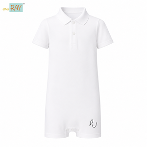 Special Kids Inclusive Wear O Neck Adaptive Body Suit | Sensory Clothing Organic Cotton Stretch Breathable Unisex White Soft - Product Image 1