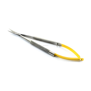 Portaagujas Castroviejo de 12.5cm, Dorado, Curvo, Micro Tijeras, Instrumentos Quirúrgicos Manuales Reutilizables de Alta Calidad - Product Image 4