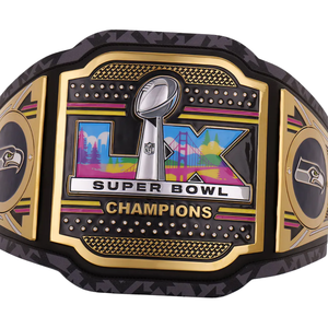 Cinturón de Campeonato del Super Bowl de los Seattle Seahawks, Cinturón de Fútbol Americano Personalizable, Cinturón de Lucha Libre de Alta Calidad, Cinturones Deportivos Coleccionables - Product Image 5