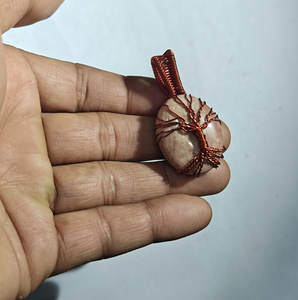 สร้อยคอรูปมงกุฎหินมูนสโตนต้นไม้แห่งชีวิต ทำด้วยมือ ชุบทอง 18K ลวดทองแดงพันอย่างประณีต หรูหรา เหมาะสำหรับงานหมั้นและงานแต่งงาน - Product Image 5