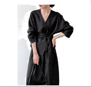 Women's <b>Wrap</b> Dress Modern Fashion <b>Wrap</b> Style Maxi Dress with V Neck Flowy Design Soft Breathable Fabric for <b>Beach</b> Holiday - Product Image 5