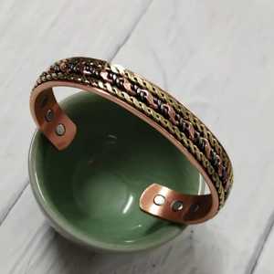 Pulsera de Cobre Hecha a Mano al por Mayor, Chapada en Oro, Estilo Vintage, Unisex, Ajustable - Product Image 2