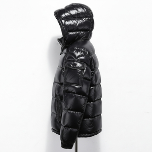 Custom <b>Womens</b> Black Puffer <b>Jacket</b> Winter Hooded <b>Quilted</b> Warm Coat <b>Lightweight</b> Insulated Cotton Lined Knitted Plain Dyed - Product Image 6