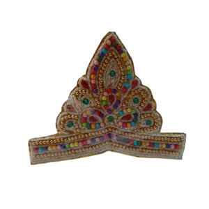 Corona Mukut de Acrílico con Cristales de Imitación, Hecha a Mano, Elegante, Ligera, Tamaño Personalizado, para Templos, Ídolos Divinos, Festivales - Product Image 5