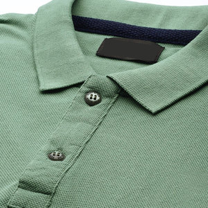 Polo classique pour homme en coton tricoté 100 %, infroissable, design personnalisé, confortable, doux, respirant, manches courtes, col classique - Product Image 6
